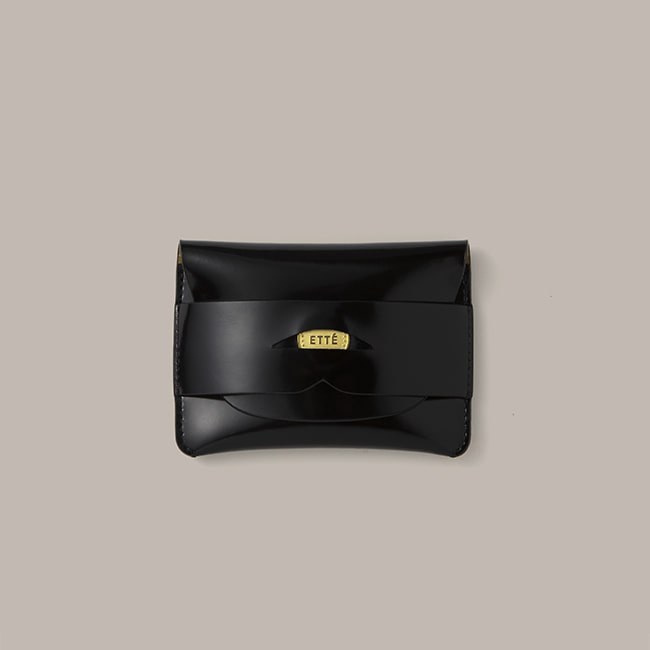 [SOLD OUT] PENNY WALLET_PATENT BLACK